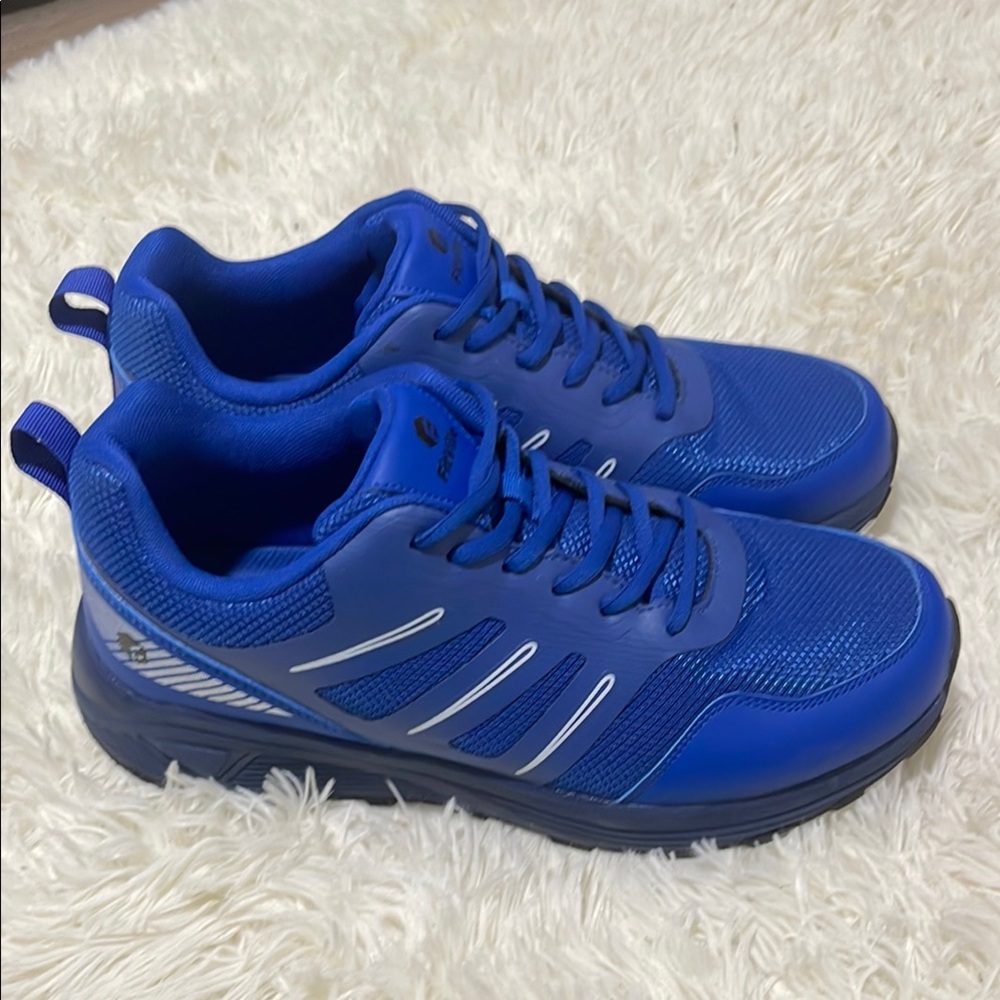 Fitville Diabetic Orthopedic Comfort Sneaker Shoe, Blue, Wide Width, 10.5 Wide
